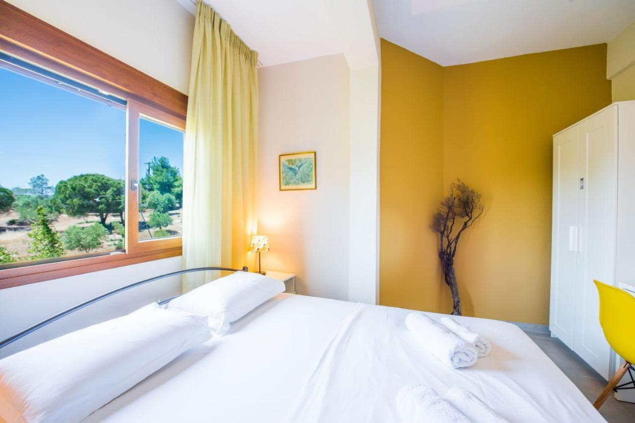 Nereus & Oceanus Beachfront Apartments, Lagonisi Beach #Feelslikehome オルモス・パナギアス エクステリア 写真